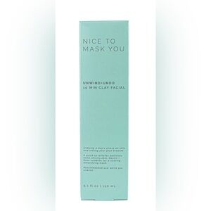 Unwind+Undo 10 Min Clay Facial - Mint Green